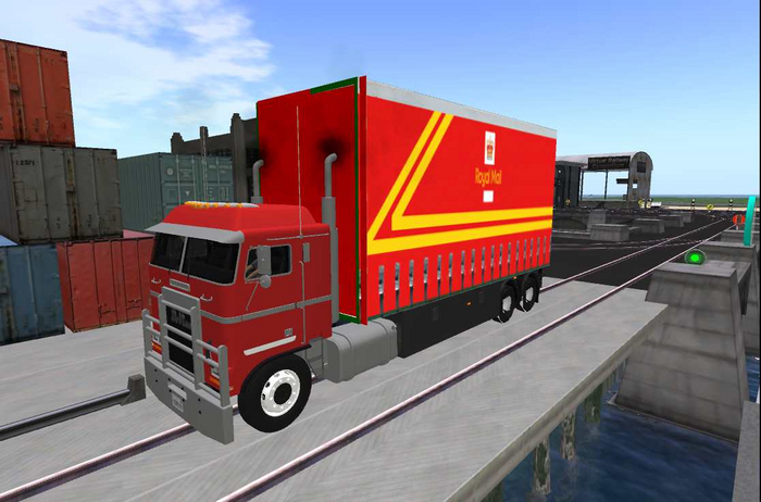 Second Life Marketplace - Royal Mail Truck back "Royal Mail"